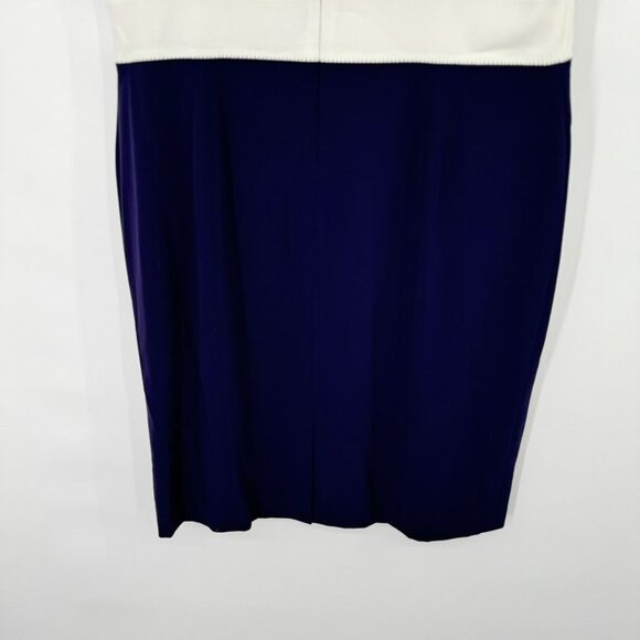 Tommy Hilfiger Women's Sleeveless Sheath Dress Navy White Stripe Size 12 - Picture 10 of 10